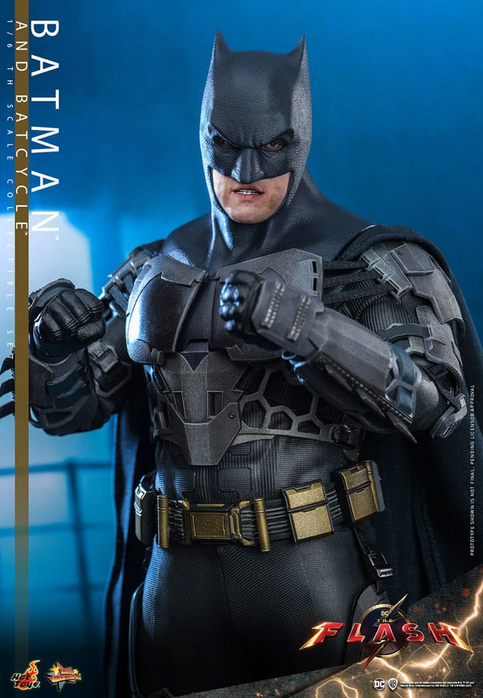 The Flash Movie Masterpiece Actionfigur mit Fahrzeug 1/6 Batman & Batcycle Set 30 cm - Preorder - ETA: 25.12.2025