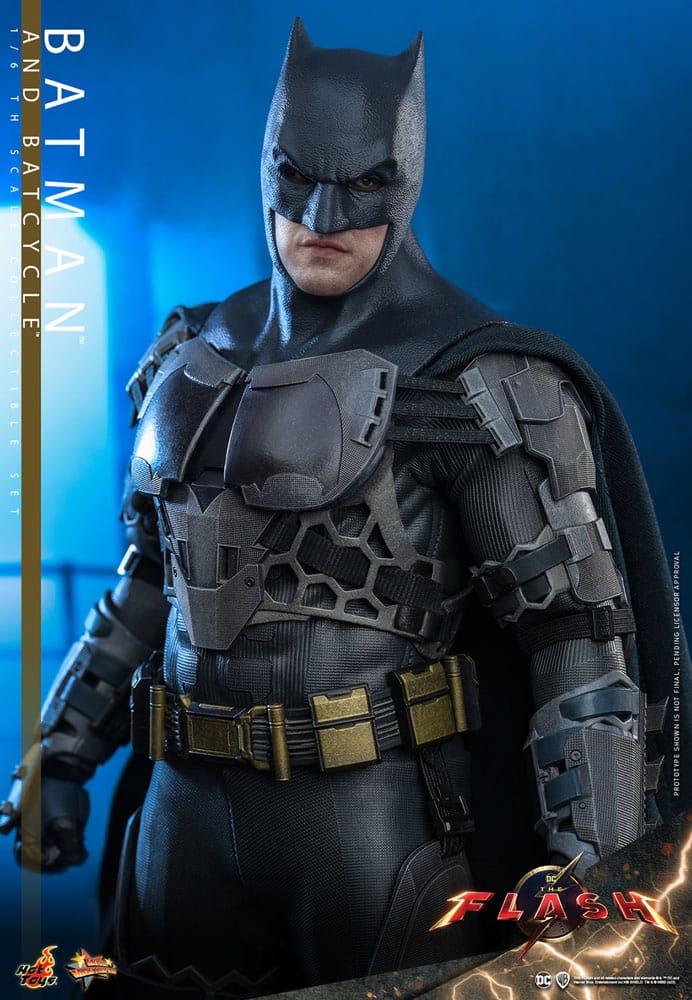 The Flash Movie Masterpiece Actionfigur mit Fahrzeug 1/6 Batman & Batcycle Set 30 cm - Preorder - ETA: 25.12.2025