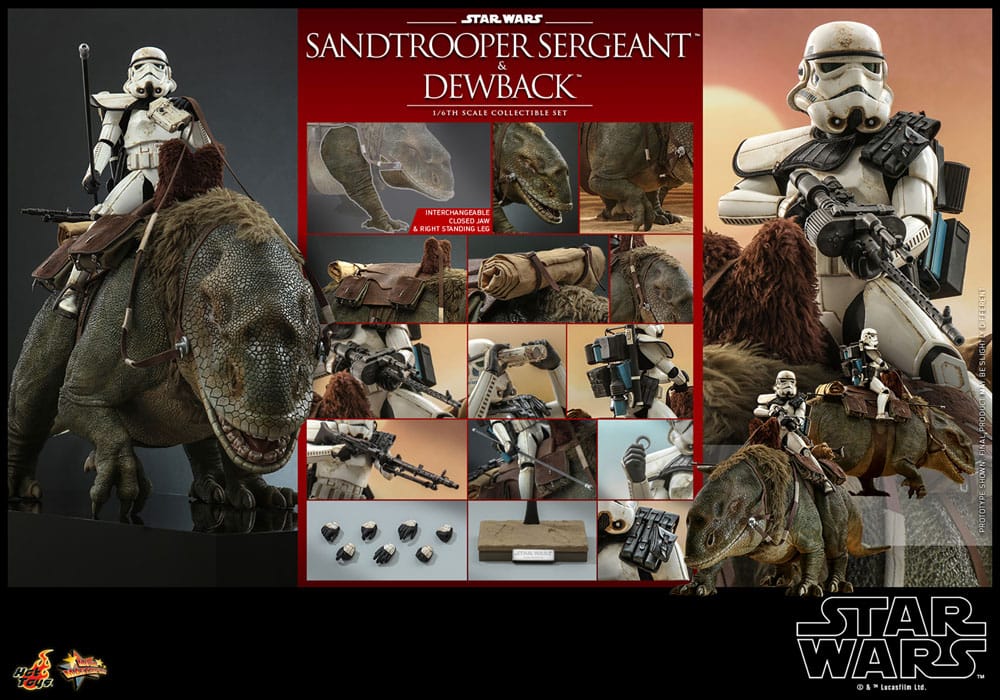 Star Wars Episode IV Actionfiguren 2er-Pack 1/6 Sandtrooper Sergeant & Dewback 30 cm - Versand: 5-7 Tage nach Bestellung