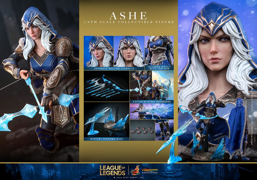 League of Legends Video Game Masterpiece Actionfigur 1/6 Ashe 28 cm - Versand: 5-7 Tage nach Bestellung