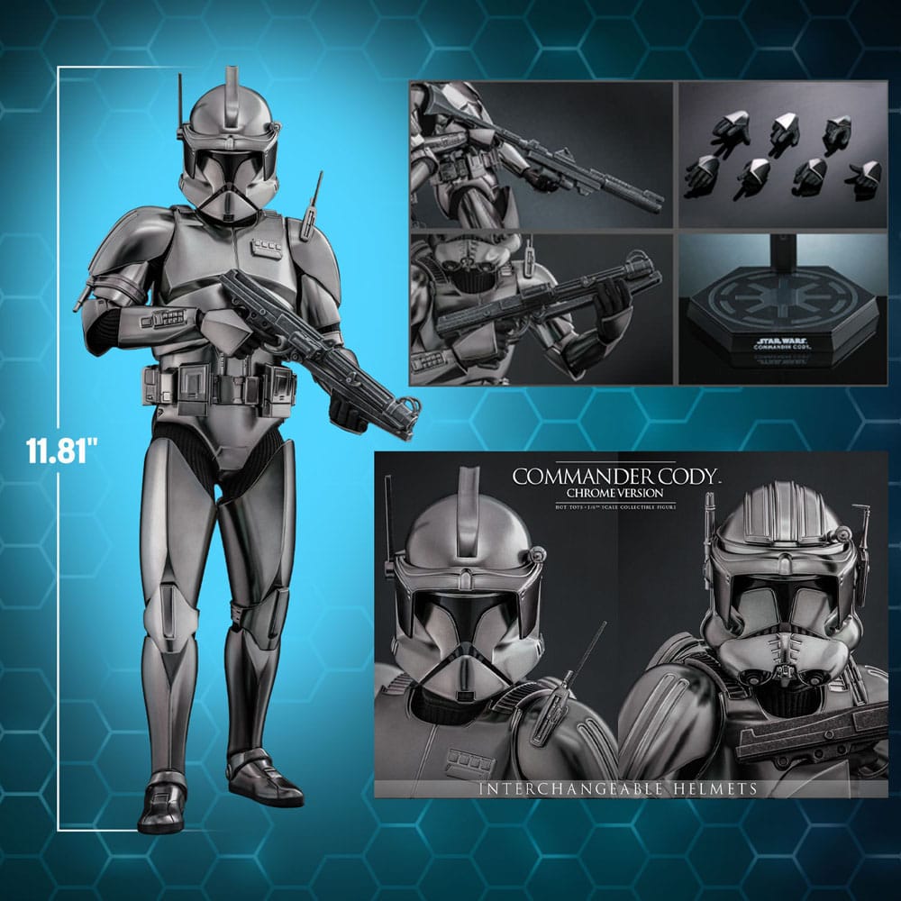 Star Wars Movie Masterpiece Actionfigur 1/6 Commander Cody (Chrome Version) Hot Toys Exclusive 30 cm - Preorder - ETA: 25.11.2026