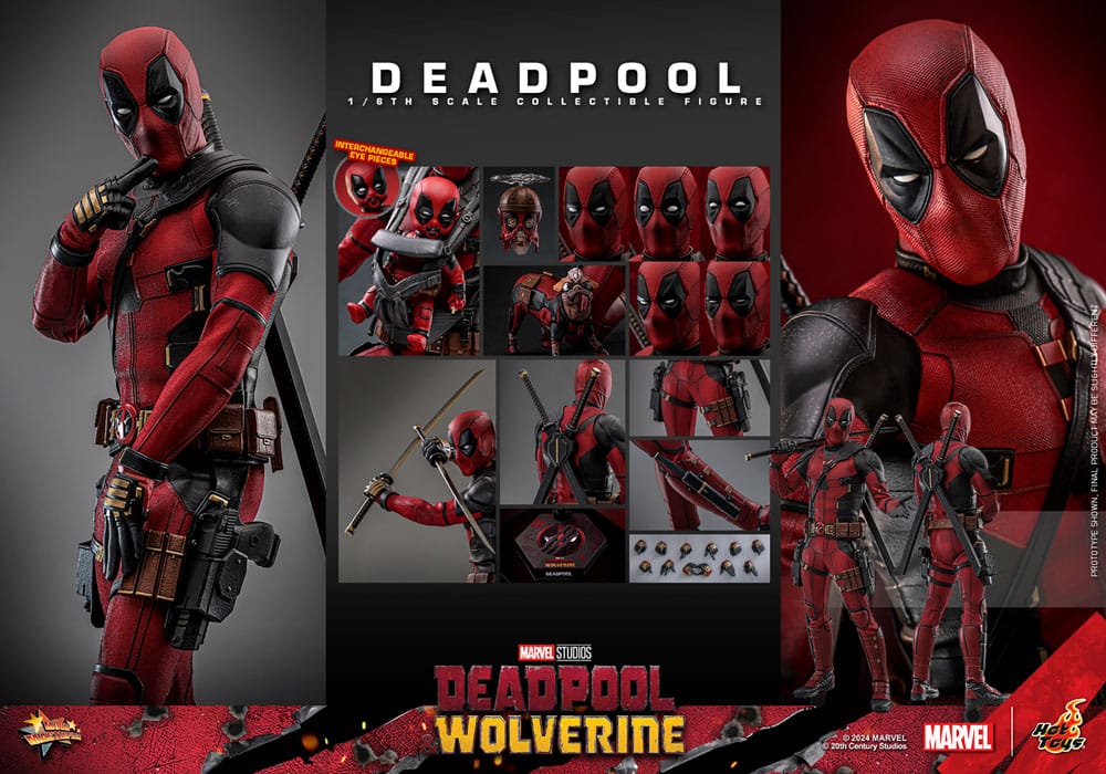 Deadpool & Wolverine Movie Masterpiece Actionfigur 1/6 Deadpool 31 cm - Versand: 5-7 Tage nach Bestellung