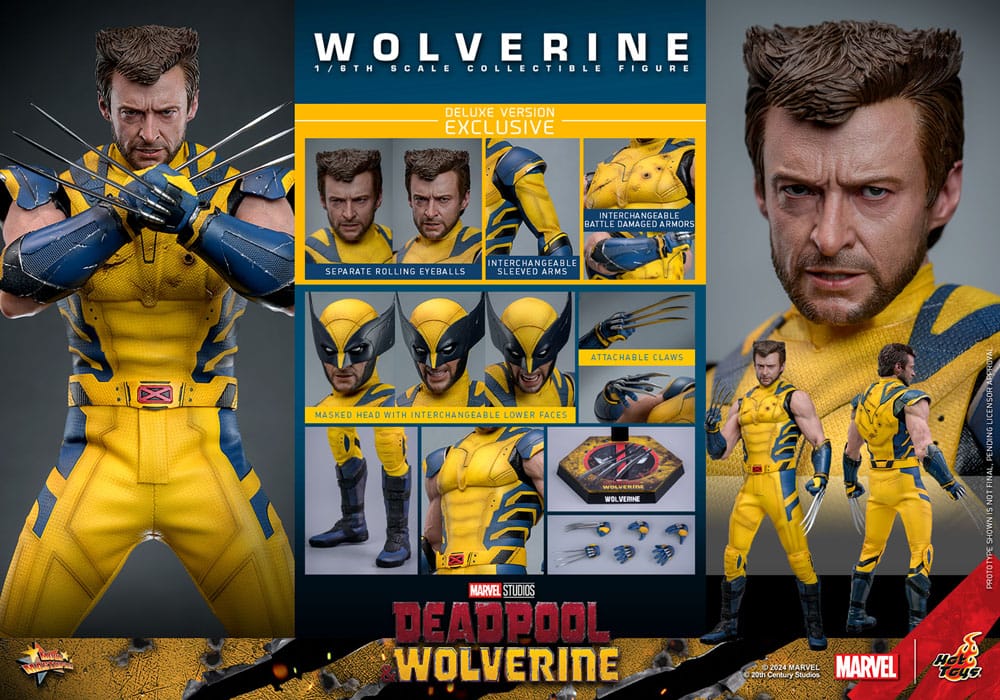 Deadpool & Wolverine Movie Masterpiece Actionfigur 1/6 Wolverine (Deluxe Version) 31 cm - Versand: 7 Tage nach Bestellung