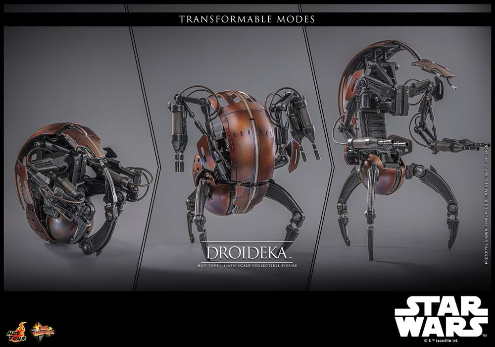 Star Wars Episode I Movie Masterpiece Actionfigur 1/6 Droideka 27 cm - Preorder - ETA: 03.09.2025