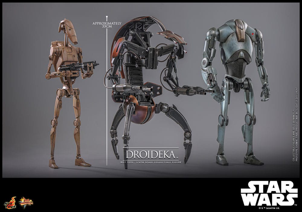 Star Wars Episode I Movie Masterpiece Actionfigur 1/6 Droideka 27 cm - Preorder - ETA: 03.09.2025