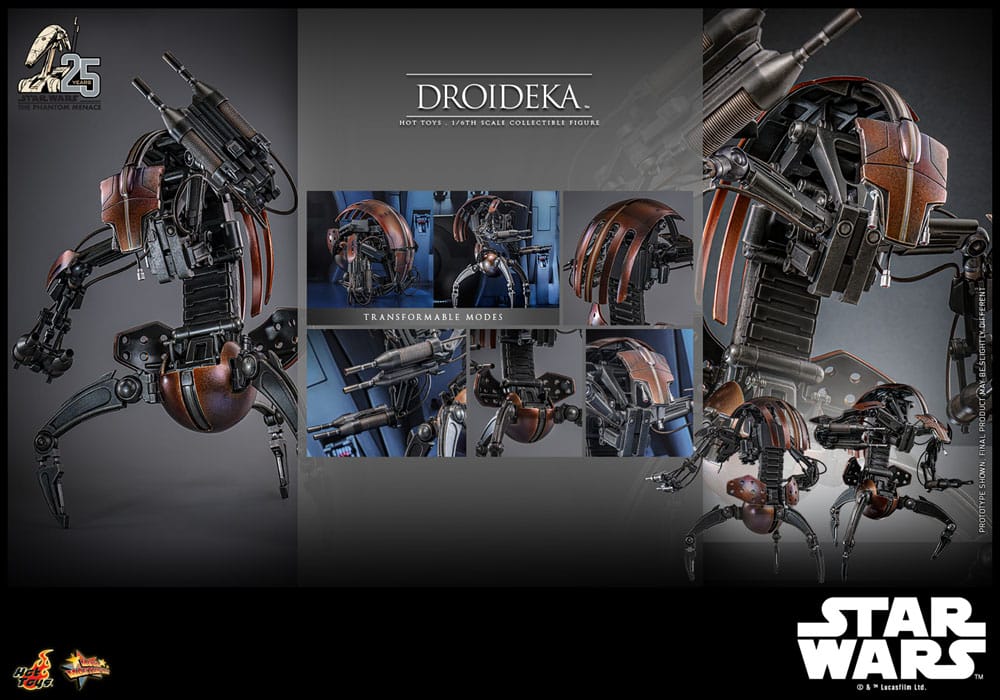 Star Wars Episode I Movie Masterpiece Actionfigur 1/6 Droideka 27 cm - Preorder - ETA: 03.09.2025