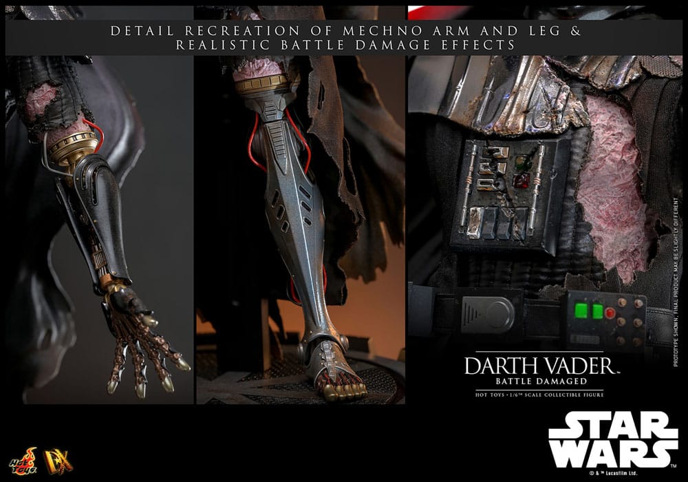 Star Wars Actionfigur 1/6 Darth Vader (Battle Damaged) 35 cm - Preorder - ETA: 25.11.2025