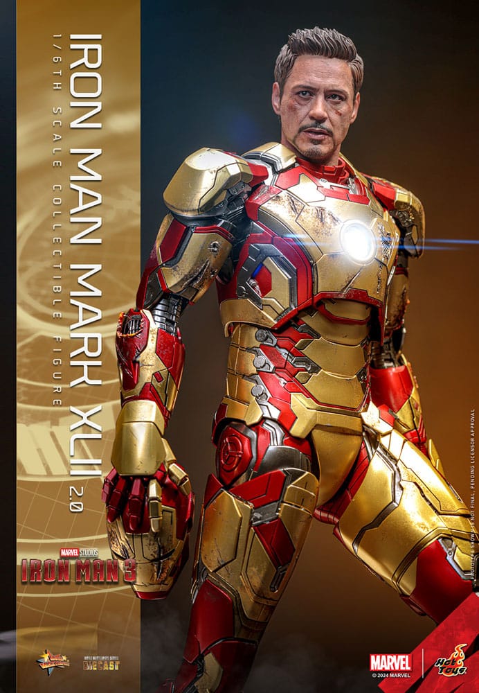 Iron Man 3 Movie Masterpiece Diecast Actionfigur 1/6 Iron Man Mark XLII (2.0) 32 cm - Preorder - ETA: 25.11.2025