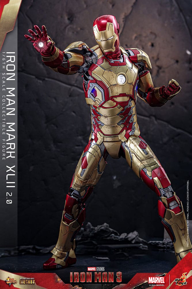 Iron Man 3 Movie Masterpiece Diecast Actionfigur 1/6 Iron Man Mark XLII (2.0) 32 cm - Preorder - ETA: 25.11.2025