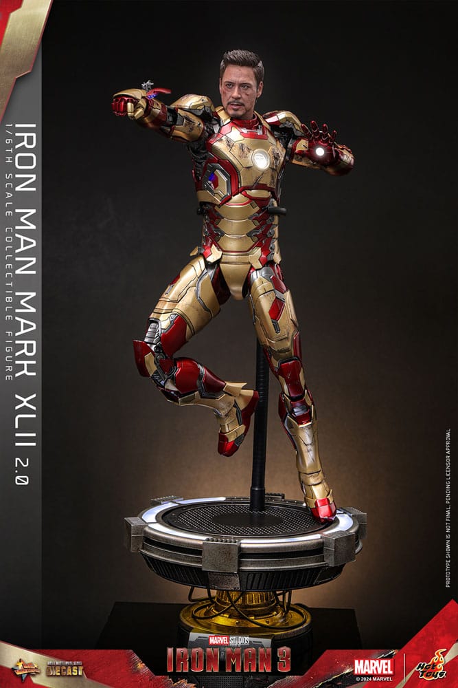 Iron Man 3 Movie Masterpiece Diecast Actionfigur 1/6 Iron Man Mark XLII (2.0) 32 cm - Preorder - ETA: 25.11.2025