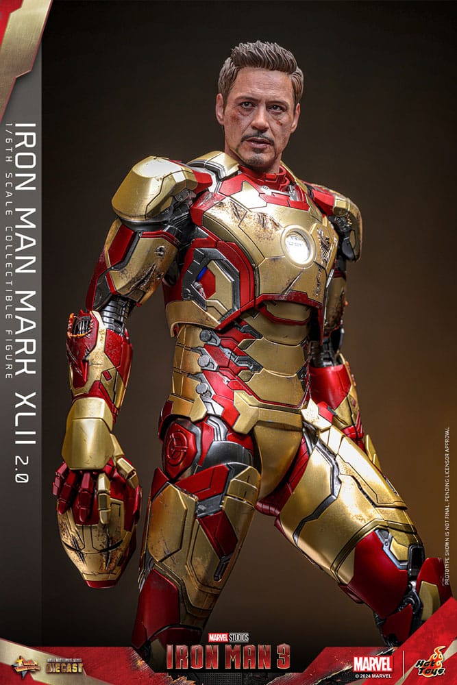Iron Man 3 Movie Masterpiece Diecast Actionfigur 1/6 Iron Man Mark XLII (2.0) 32 cm - Preorder - ETA: 25.11.2025