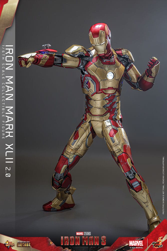 Iron Man 3 Movie Masterpiece Diecast Actionfigur 1/6 Iron Man Mark XLII (2.0) 32 cm - Preorder - ETA: 25.11.2025