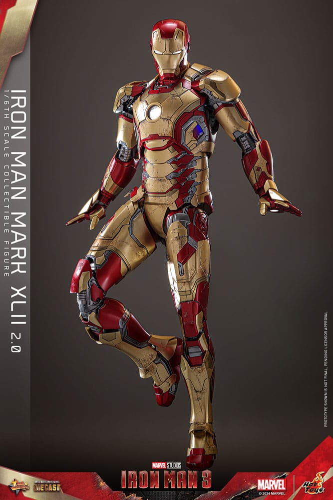 Iron Man 3 Movie Masterpiece Diecast Actionfigur 1/6 Iron Man Mark XLII (2.0) 32 cm - Preorder - ETA: 25.11.2025
