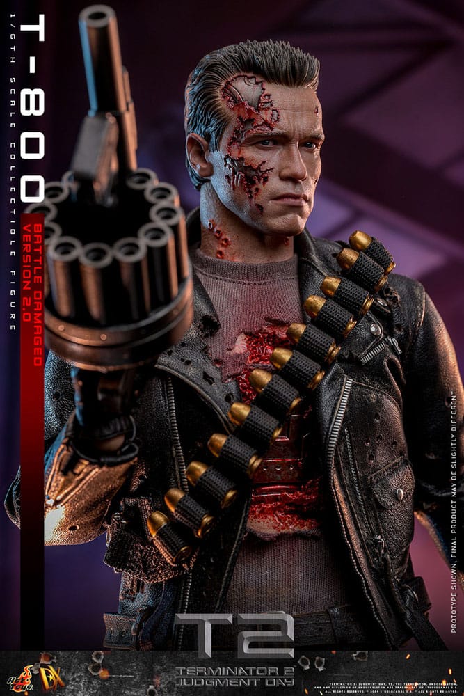 Terminator 2 Movie Masterpiece Actionfigur 1/6 T-800 Battle Damaged Version 2.0 32 cm - Preorder - ETA: 25.12.2025