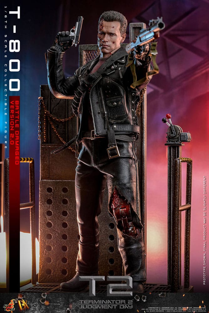 Terminator 2 Movie Masterpiece Actionfigur 1/6 T-800 Battle Damaged Version 2.0 32 cm - Preorder - ETA: 25.12.2025