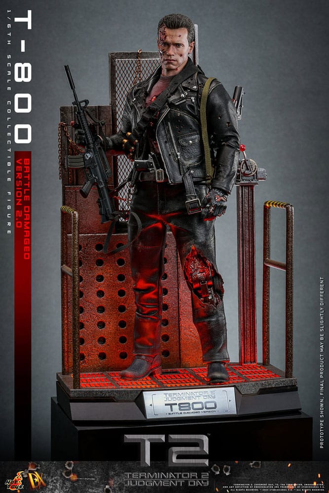 Terminator 2 Movie Masterpiece Actionfigur 1/6 T-800 Battle Damaged Version 2.0 32 cm - Preorder - ETA: 25.12.2025