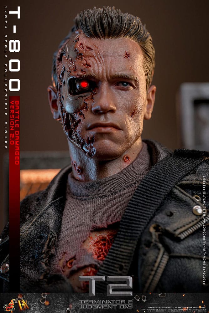 Terminator 2 Movie Masterpiece Actionfigur 1/6 T-800 Battle Damaged Version 2.0 32 cm - Preorder - ETA: 25.12.2025