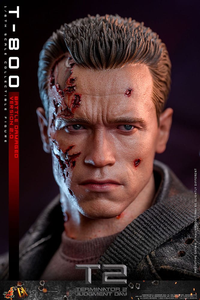 Terminator 2 Movie Masterpiece Actionfigur 1/6 T-800 Battle Damaged Version 2.0 32 cm - Preorder - ETA: 25.12.2025
