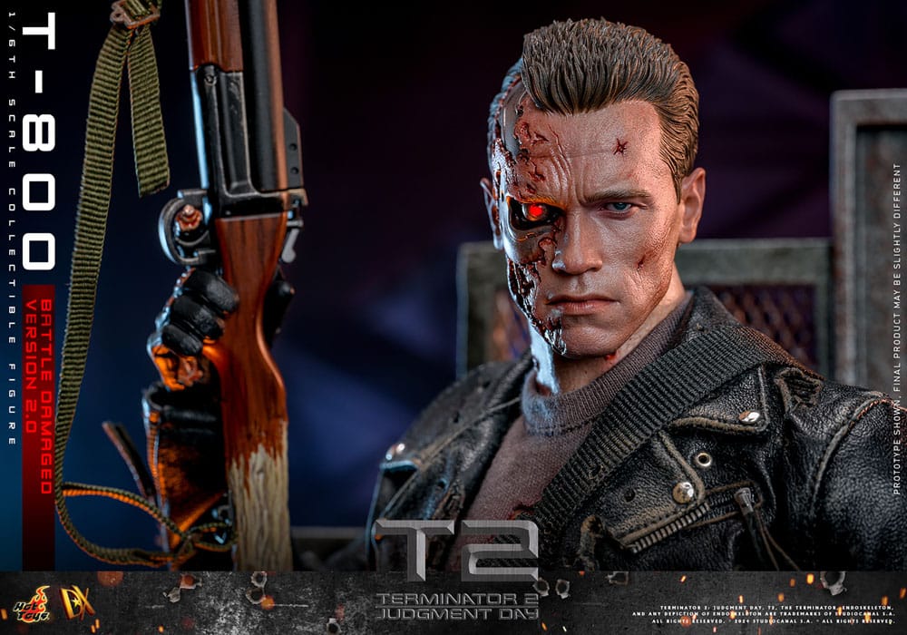 Terminator 2 Movie Masterpiece Actionfigur 1/6 T-800 Battle Damaged Version 2.0 32 cm - Preorder - ETA: 25.12.2025