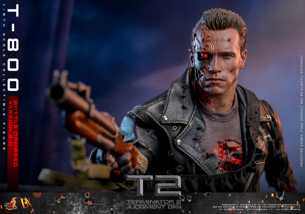 Terminator 2 Movie Masterpiece Actionfigur 1/6 T-800 Battle Damaged Version 2.0 32 cm - Preorder - ETA: 25.12.2025