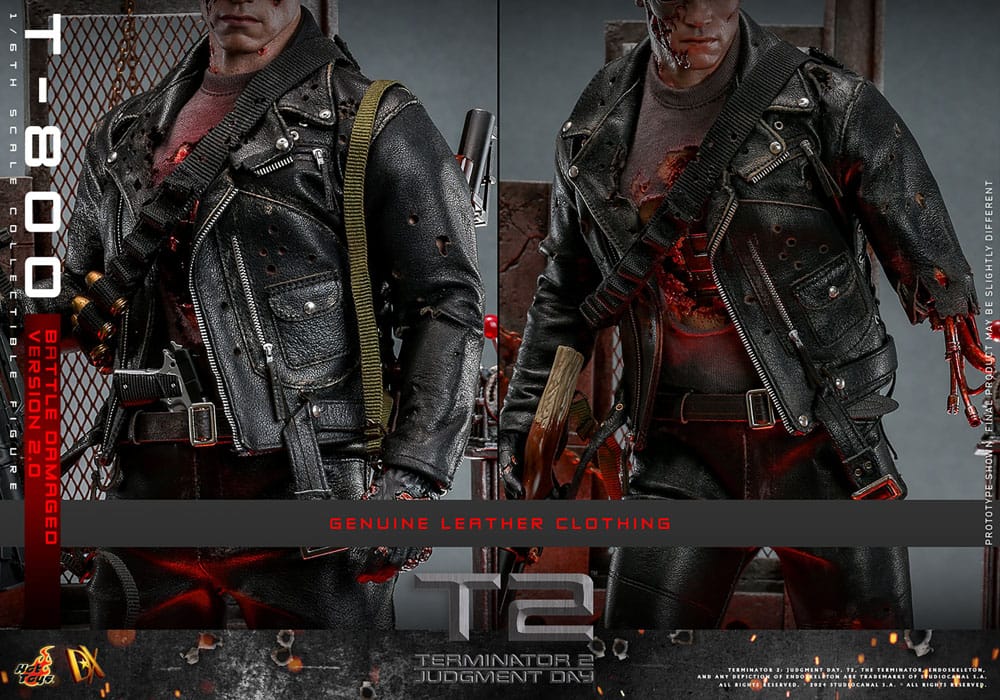 Terminator 2 Movie Masterpiece Actionfigur 1/6 T-800 Battle Damaged Version 2.0 32 cm - Preorder - ETA: 25.12.2025