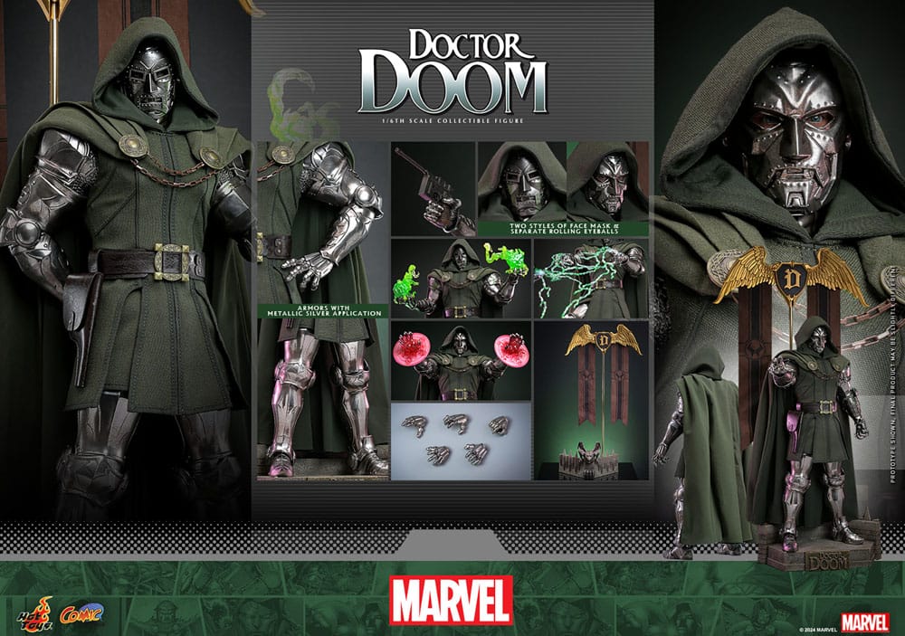 Marvel Comic Masterpiece Actionfigur 1/6 Doctor Doom 33 cm - Preorder - ETA: 25.11.2025