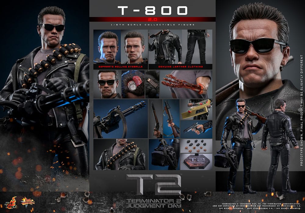 Terminator 2 Movie Masterpiece Actionfigur 1/6 T-800 2.0 32 cm - Preorder - ETA: 25.11.2025