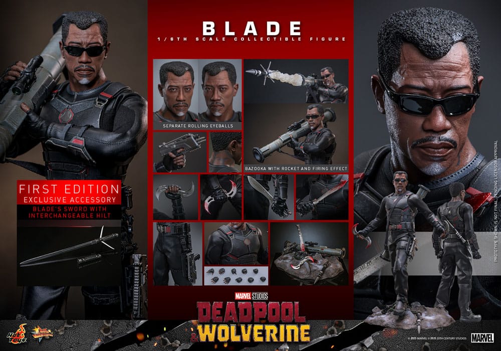 Deadpool & Wolverine Movie Masterpiece Actionfigur 1/6 Blade 30 cm - Preorder - ETA: 26.06.2026