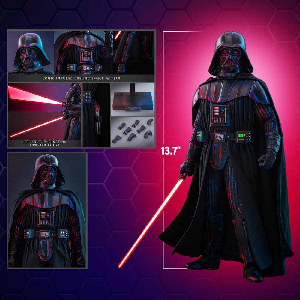 Star Wars Movie Masterpiece Actionfigur 1/6 Darth Vader (Dueling Effect Version) Hot Toys Exclusive 35 cm - Versand: 5-7 Tage nach Bestellung
