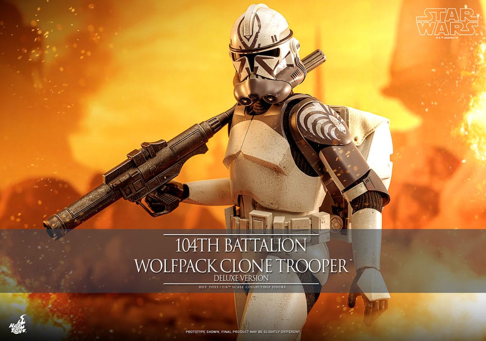 Star Wars The Clone Wars Actionfigur 1/6 104th Battalion Wolfpack Clone Trooper Deluxe Version 30 cm - Preorder - ETA: 25.03.2026