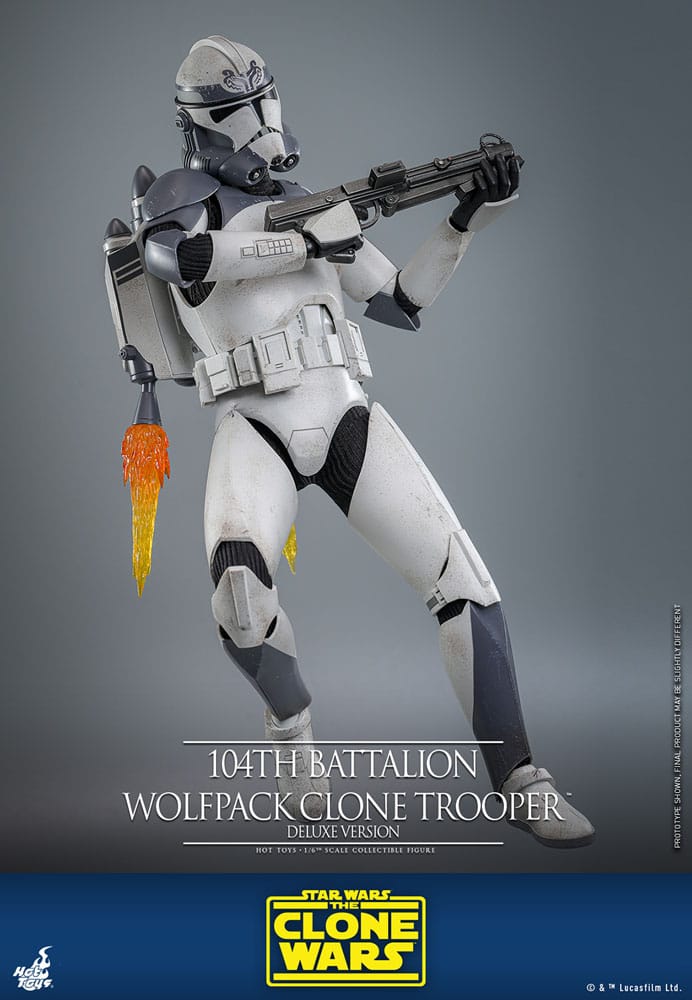 Star Wars The Clone Wars Actionfigur 1/6 104th Battalion Wolfpack Clone Trooper Deluxe Version 30 cm - Preorder - ETA: 25.03.2026