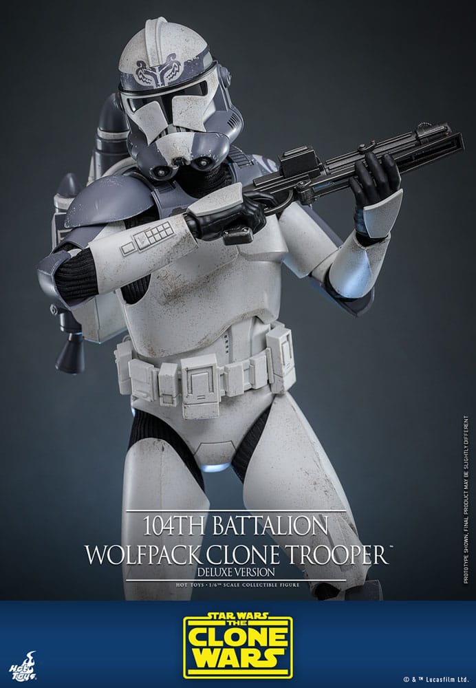 Star Wars The Clone Wars Actionfigur 1/6 104th Battalion Wolfpack Clone Trooper Deluxe Version 30 cm - Preorder - ETA: 25.03.2026