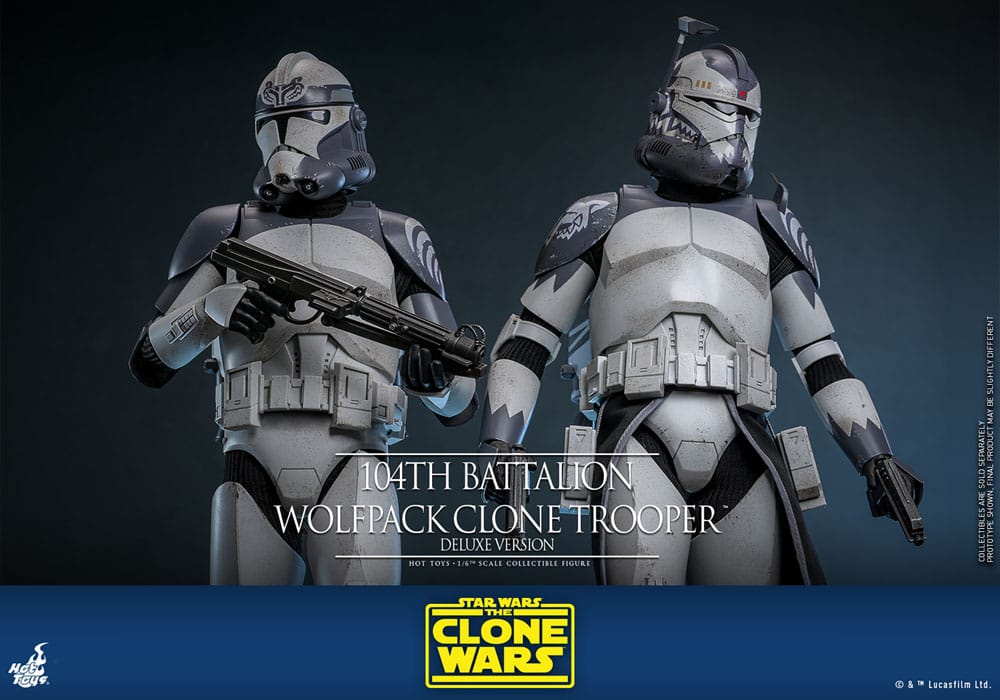 Star Wars The Clone Wars Actionfigur 1/6 104th Battalion Wolfpack Clone Trooper Deluxe Version 30 cm - Preorder - ETA: 25.03.2026