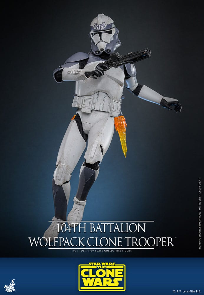 Star Wars The Clone Wars Actionfigur 1/6 104th Battalion Wolfpack Clone Trooper 30 cm - Preorder - ETA: 25.03.2026