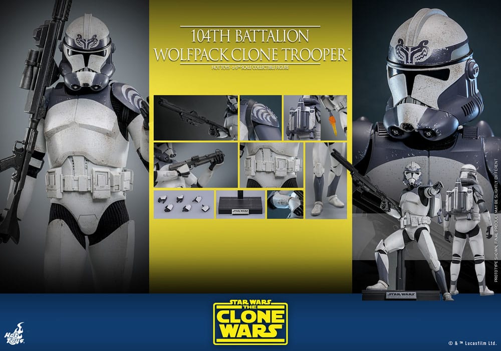 Star Wars The Clone Wars Actionfigur 1/6 104th Battalion Wolfpack Clone Trooper 30 cm - Preorder - ETA: 25.03.2026