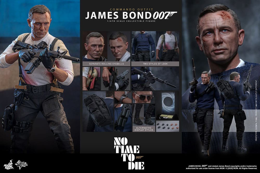 James Bond 007: Keine Zeit zu sterben Movie Masterpiece Actionfigur 1/6 James Bond (Commando Outfit) Hot Toys Exclusive 30 cm - Preorder - ETA: 25.11.2026