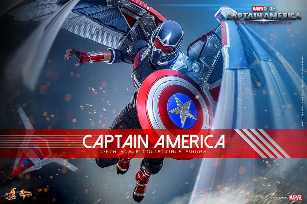 Captain America: Brave New World Movie Masterpiece Actionfigur 1/6 Captain America 30 cm - Preorder - ETA: 03.09.2025