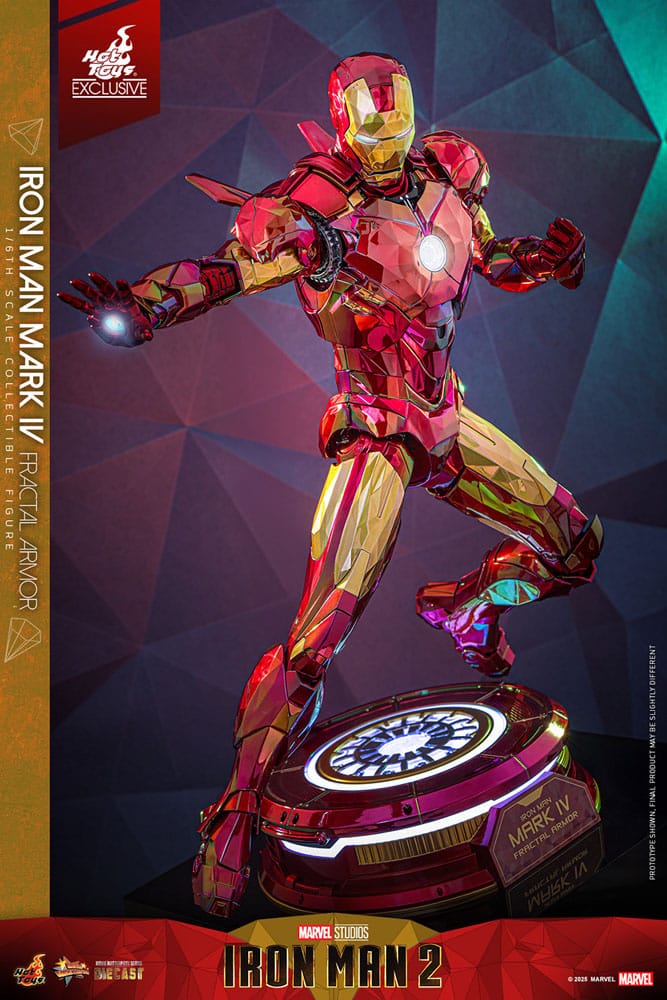 Iron Man Movie Masterpiece Diecast Actionfigur 1/6 Iron Man Mark VI (Fractal Armor) Hot Toys Exclusive 33 cm - Preorder - ETA: 03.09.2025