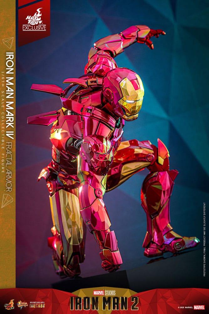 Iron Man Movie Masterpiece Diecast Actionfigur 1/6 Iron Man Mark VI (Fractal Armor) Hot Toys Exclusive 33 cm - Preorder - ETA: 03.09.2025