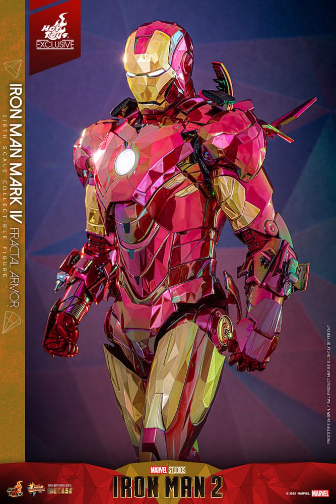 Iron Man Movie Masterpiece Diecast Actionfigur 1/6 Iron Man Mark VI (Fractal Armor) Hot Toys Exclusive 33 cm - Preorder - ETA: 03.09.2025