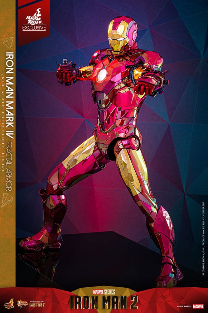 Iron Man Movie Masterpiece Diecast Actionfigur 1/6 Iron Man Mark VI (Fractal Armor) Hot Toys Exclusive 33 cm - Preorder - ETA: 03.09.2025