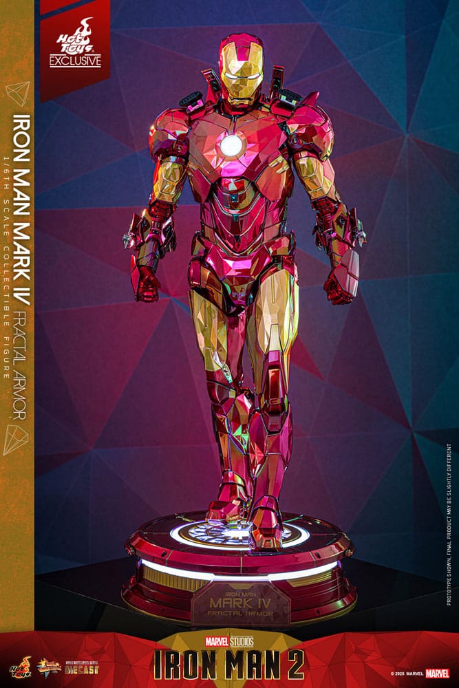 Iron Man Movie Masterpiece Diecast Actionfigur 1/6 Iron Man Mark VI (Fractal Armor) Hot Toys Exclusive 33 cm - Preorder - ETA: 03.09.2025