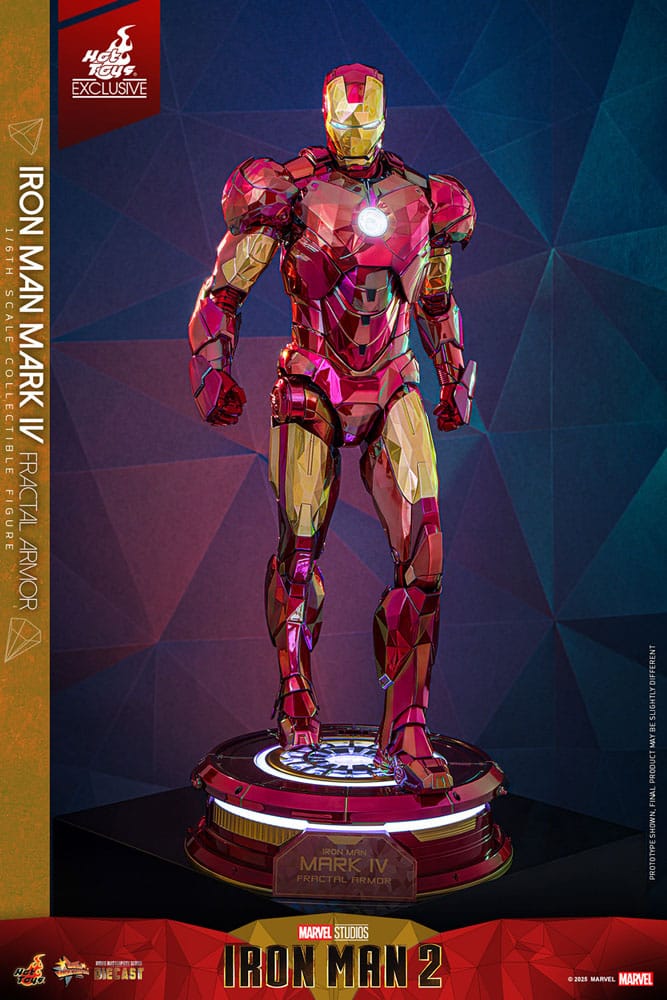 Iron Man Movie Masterpiece Diecast Actionfigur 1/6 Iron Man Mark VI (Fractal Armor) Hot Toys Exclusive 33 cm - Preorder - ETA: 03.09.2025