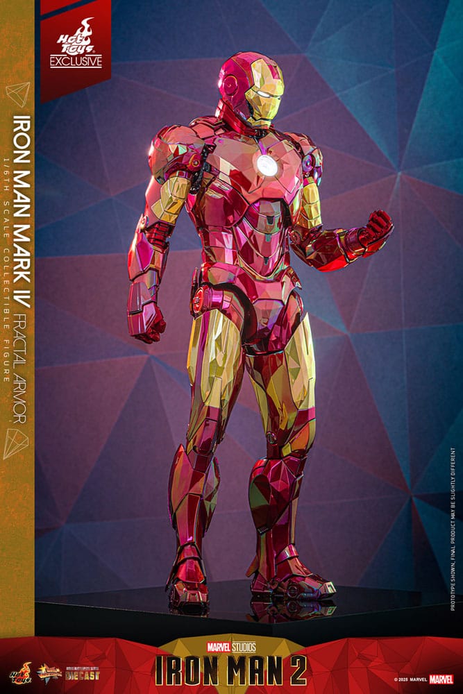 Iron Man Movie Masterpiece Diecast Actionfigur 1/6 Iron Man Mark VI (Fractal Armor) Hot Toys Exclusive 33 cm - Preorder - ETA: 03.09.2025