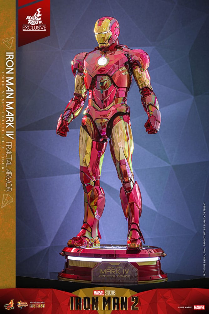 Iron Man Movie Masterpiece Diecast Actionfigur 1/6 Iron Man Mark VI (Fractal Armor) Hot Toys Exclusive 33 cm - Preorder - ETA: 03.09.2025