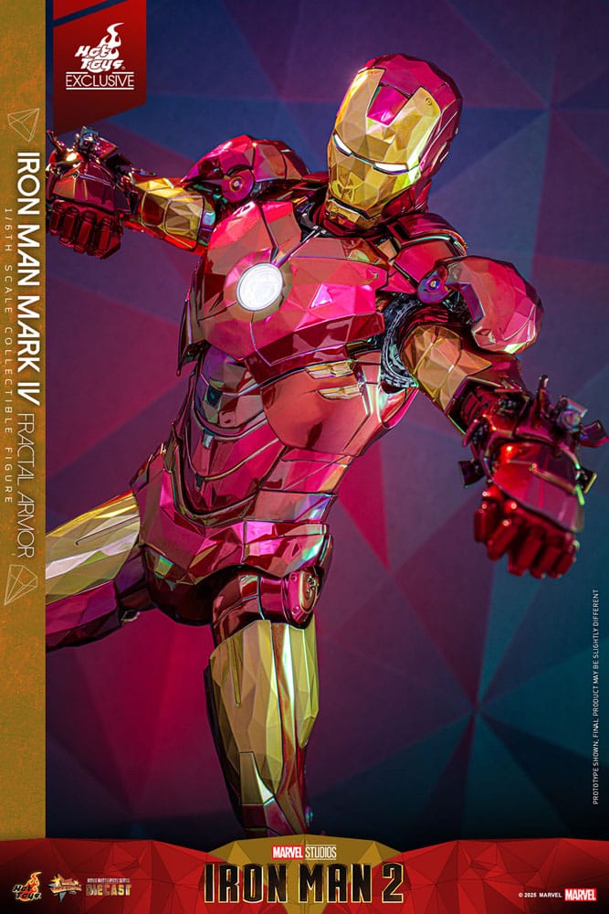 Iron Man Movie Masterpiece Diecast Actionfigur 1/6 Iron Man Mark VI (Fractal Armor) Hot Toys Exclusive 33 cm - Preorder - ETA: 03.09.2025