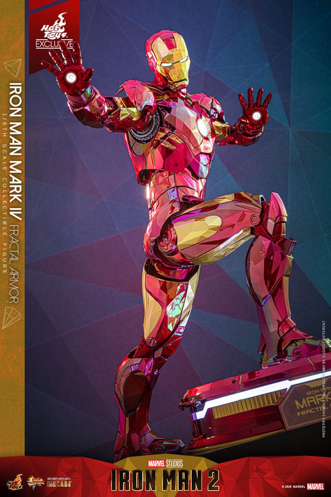 Iron Man Movie Masterpiece Diecast Actionfigur 1/6 Iron Man Mark VI (Fractal Armor) Hot Toys Exclusive 33 cm - Preorder - ETA: 03.09.2025