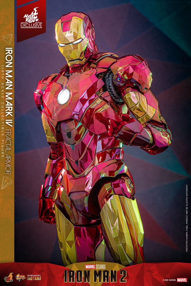 Iron Man Movie Masterpiece Diecast Actionfigur 1/6 Iron Man Mark VI (Fractal Armor) Hot Toys Exclusive 33 cm - Preorder - ETA: 03.09.2025