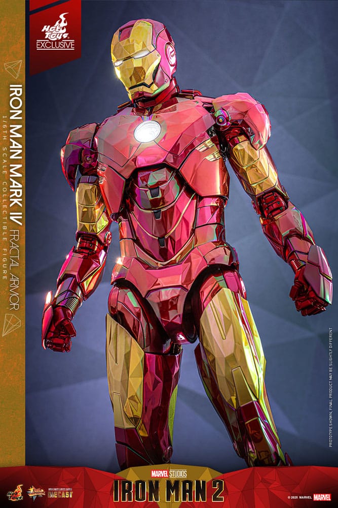 Iron Man Movie Masterpiece Diecast Actionfigur 1/6 Iron Man Mark VI (Fractal Armor) Hot Toys Exclusive 33 cm - Preorder - ETA: 03.09.2025
