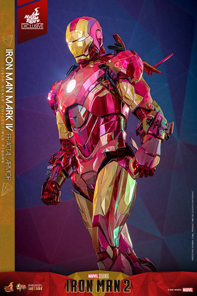 Iron Man Movie Masterpiece Diecast Actionfigur 1/6 Iron Man Mark VI (Fractal Armor) Hot Toys Exclusive 33 cm - Preorder - ETA: 03.09.2025